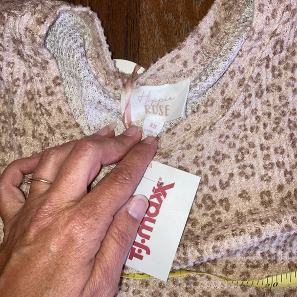 NWT Hippie Rose Oversized Drop Shoulder Top XS - Picture 9 of 9